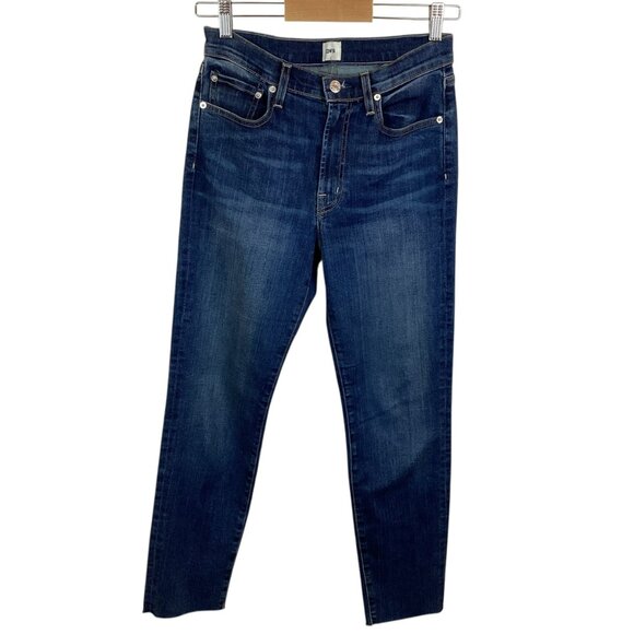 Edwin Womens High Rise Cropped Jeans Size 27 Blue Denim Casual - Picture 2 of 10